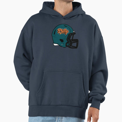 Philadelphia Pretzels Modern Helmet Hoodie - Casual Everyday Wear Men Women - T-Shirt, Sweatshirt, Hoodie