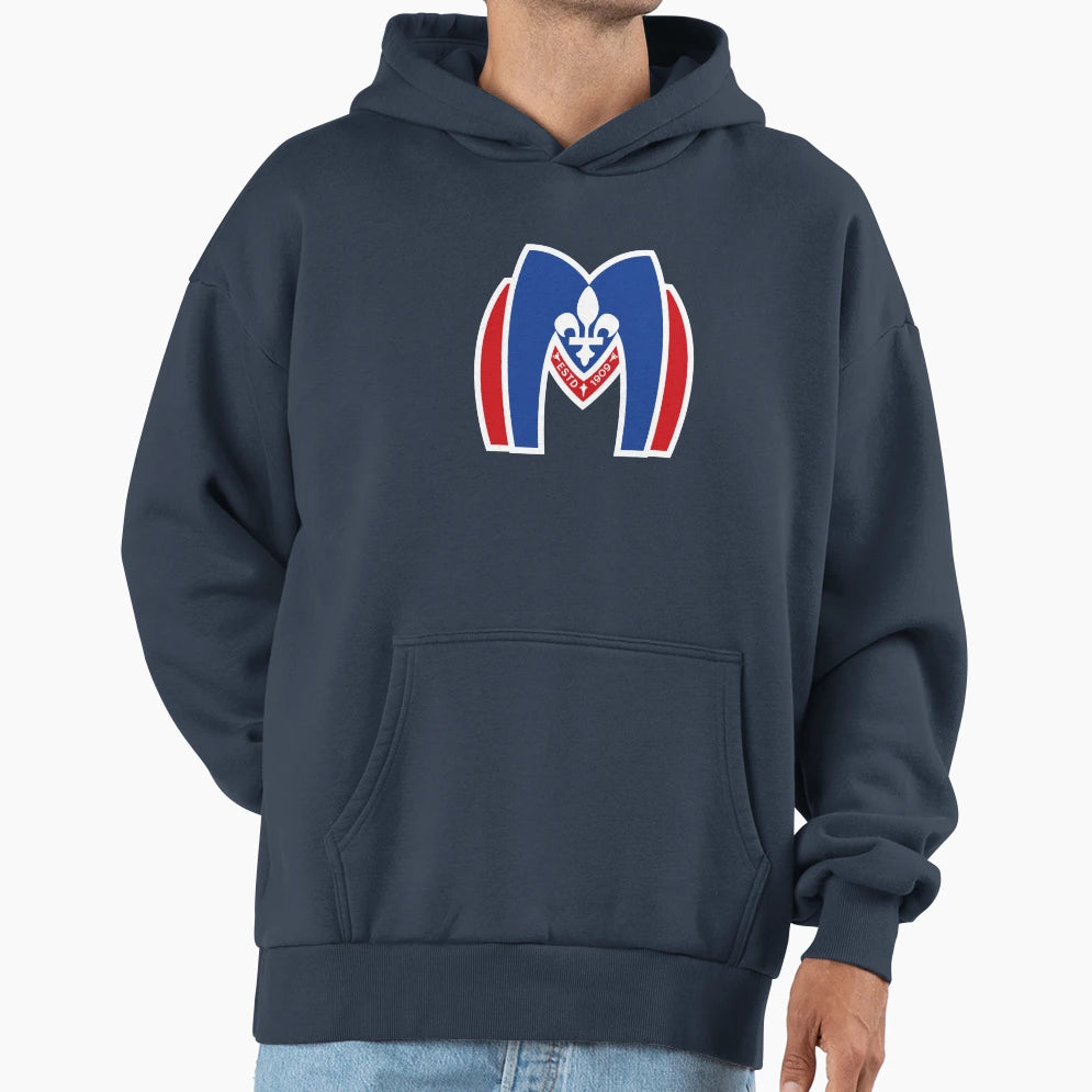 Montreal Metros Logo Hd Hoodie - Novelty Apparel for Adults - T-Shirt, Sweatshirt, Hoodie