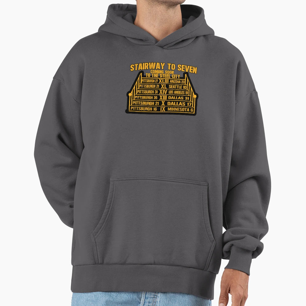 Stairway To Seven Pittsburgh And T-Shirt - Aesthetic Graphic Unisex - T-Shirt, Sweatshirt, Hoodie