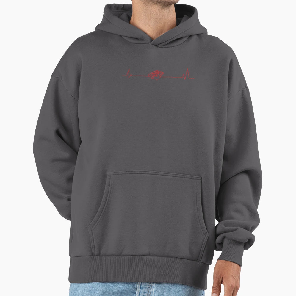 Minnesota Hockey Heartbeat Pulse Hoodie - Unique Graphic for Adults - T-Shirt, Sweatshirt, Hoodie