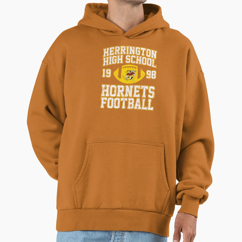 Herrington Hornets Football Faculty Hoodie - Fun Novelty Design for Adults - T-Shirt, Sweatshirt, Hoodie