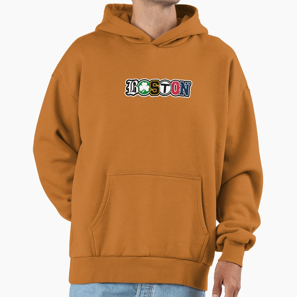 Boston Sports Wordmark Hoodie - Streetwear Style Unisex - T-Shirt, Sweatshirt, Hoodie