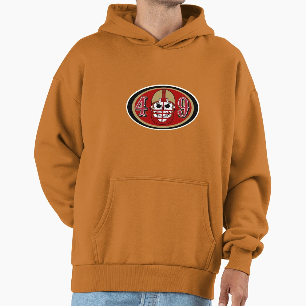49Ers Skull Hoodie - Minimalist Print Unisex - T-Shirt, Sweatshirt, Hoodie