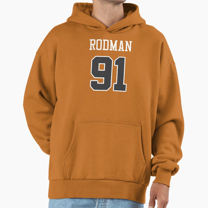 Dennis Rodman 91 Bulls Hoodie - Aesthetic Graphic Unisex - T-Shirt, Sweatshirt, Hoodie