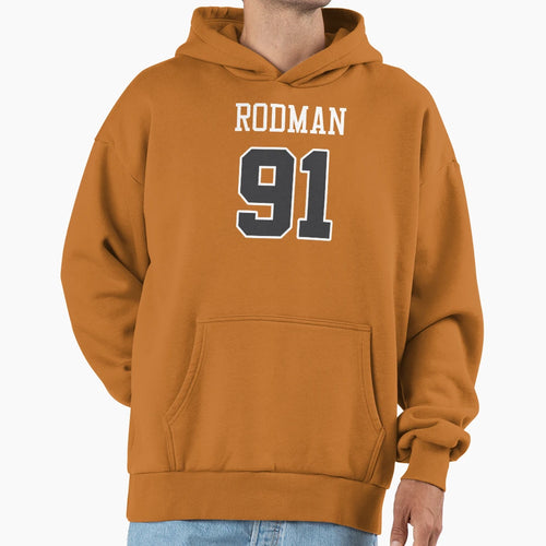 Dennis Rodman 91 Bulls Hoodie - Aesthetic Graphic Unisex - T-Shirt, Sweatshirt, Hoodie