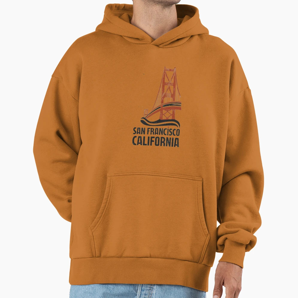 San Francisco California Hoodie - Minimalist Print for Adults - T-Shirt, Sweatshirt, Hoodie