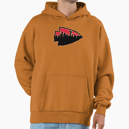 Kansas City Chiefs Arrowhead Kc Hoodie - Novelty Apparel for Adults - T-Shirt, Sweatshirt, Hoodie