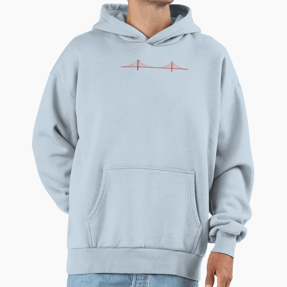 Golden Gate San Francisco Hoodie - Fun Novelty Design Unisex - T-Shirt, Sweatshirt, Hoodie