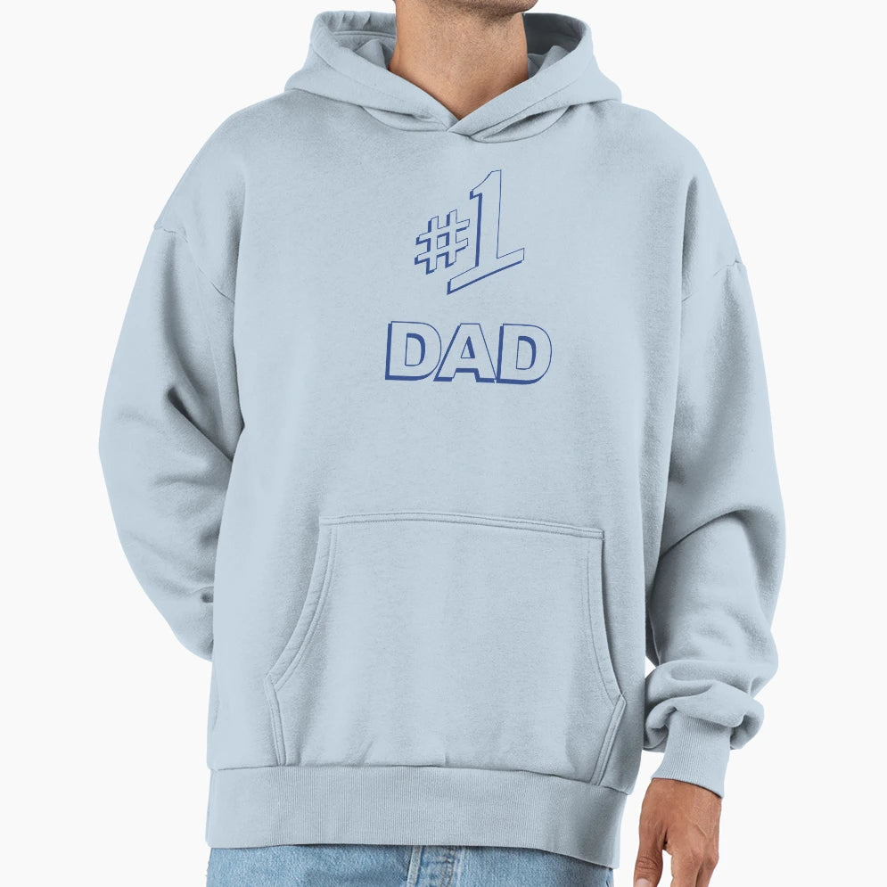 1 Dad Hoodie - Aesthetic Graphic Unisex - T-Shirt, Sweatshirt, Hoodie