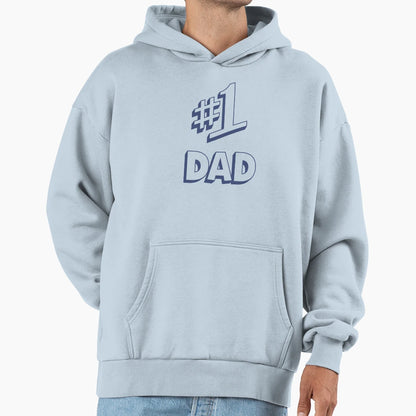 Number 1 Dad Hoodie - Graphic Print for Adults - T-Shirt, Sweatshirt, Hoodie