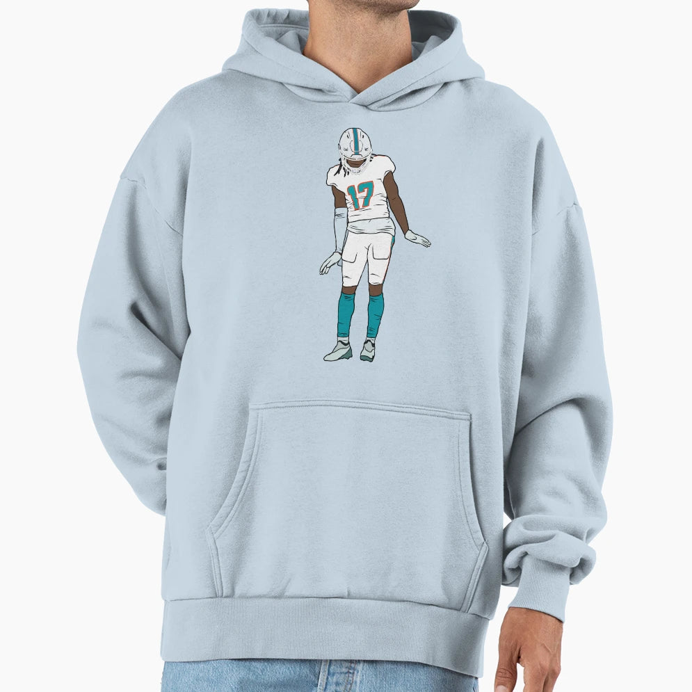 Jaylen Waddle Celebration Hoodie - Aesthetic Graphic Men Women - T-Shirt, Sweatshirt, Hoodie