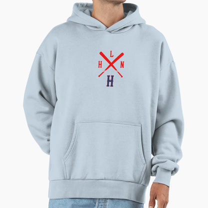 Hln Baseball Hoodie - Minimalist Print Men Women - T-Shirt, Sweatshirt, Hoodie