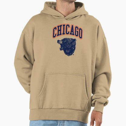 Bear Down Chicago Light Hoodie - Trendy Graphic Unisex - T-Shirt, Sweatshirt, Hoodie