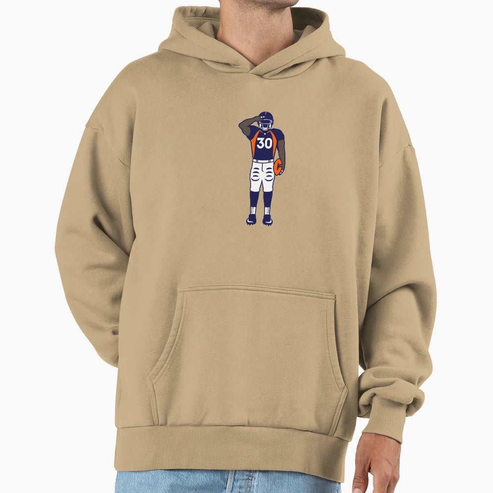 Mile High Salute Full Color Hoodie - Trendy Graphic for Adults - T-Shirt, Sweatshirt, Hoodie