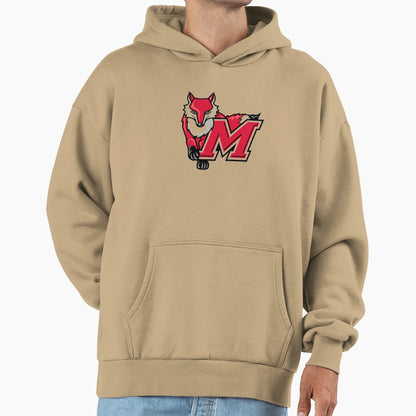 Red Wolf Hoodie - Unique Graphic Unisex - T-Shirt, Sweatshirt, Hoodie