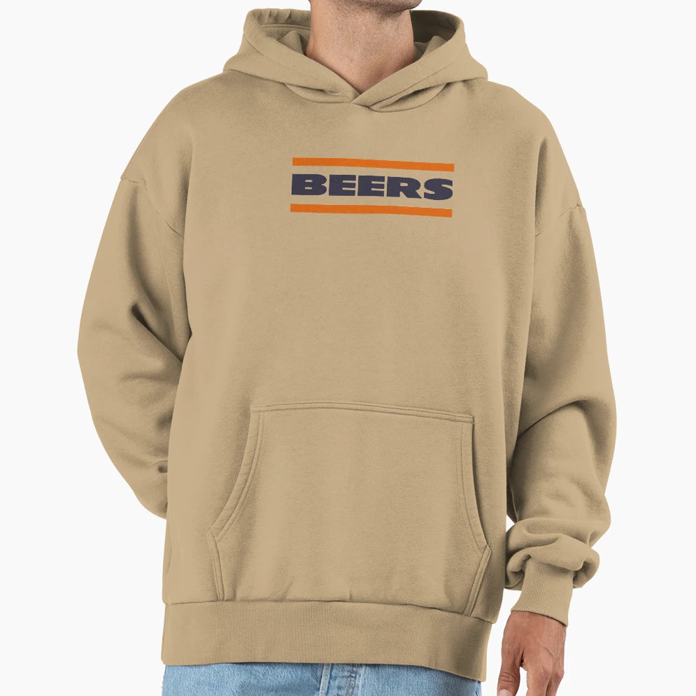 Da Beers Chicago Bears Hoodie - Casual Everyday Wear Men Women - T-Shirt, Sweatshirt, Hoodie