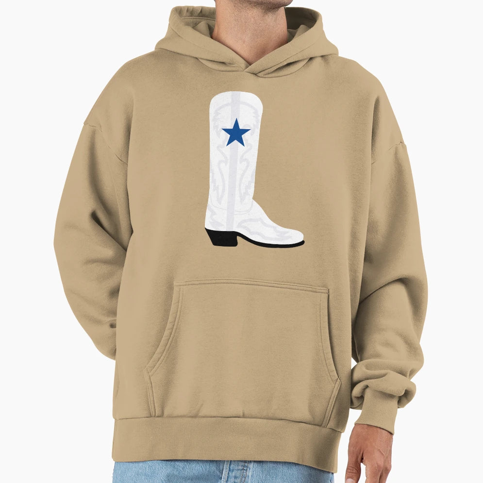Cowboys Boot Hoodie - Casual Everyday Wear for Adults - T-Shirt, Sweatshirt, Hoodie