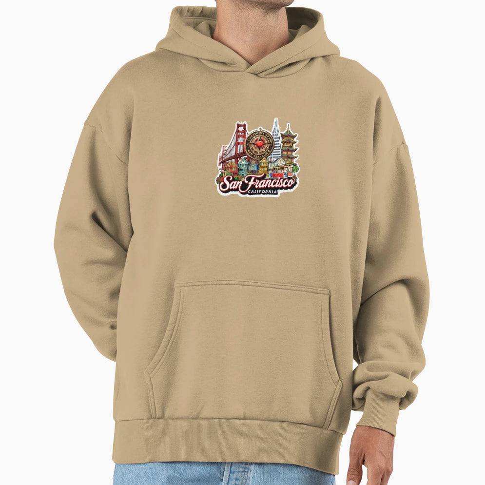 San Francisco California Hoodie - Novelty Apparel Men Women - T-Shirt, Sweatshirt, Hoodie