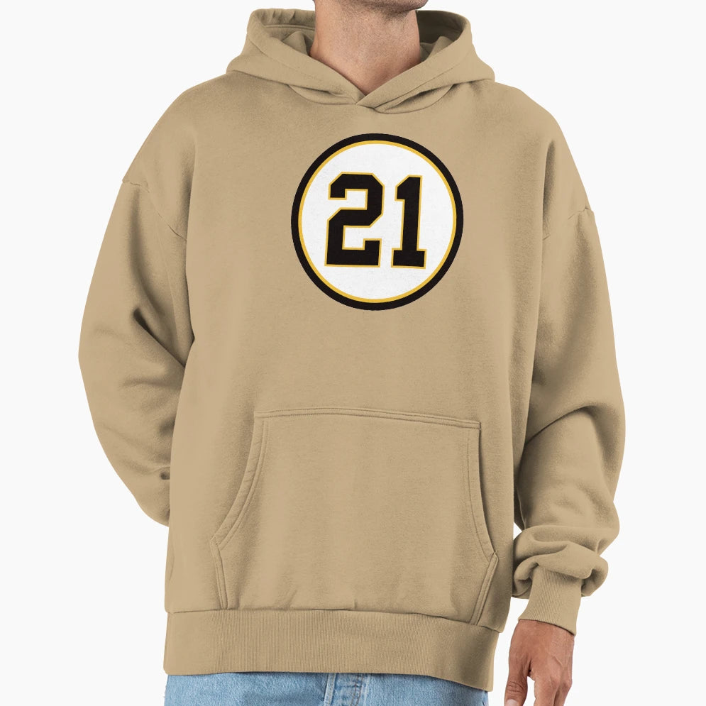 Roberto Clemente 21 Jersey Number Hoodie - Graphic Print Unisex - T-Shirt, Sweatshirt, Hoodie