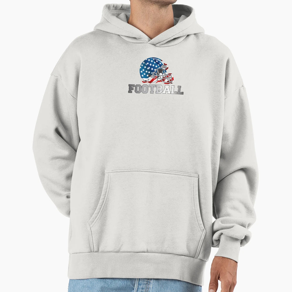 Football Made Usa Hoodie - Custom Art Print Unisex - T-Shirt, Sweatshirt, Hoodie