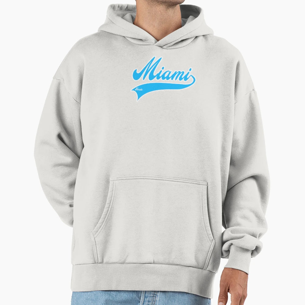 Miami Florida Hoodie - Trendy Graphic Men Women - T-Shirt, Sweatshirt, Hoodie