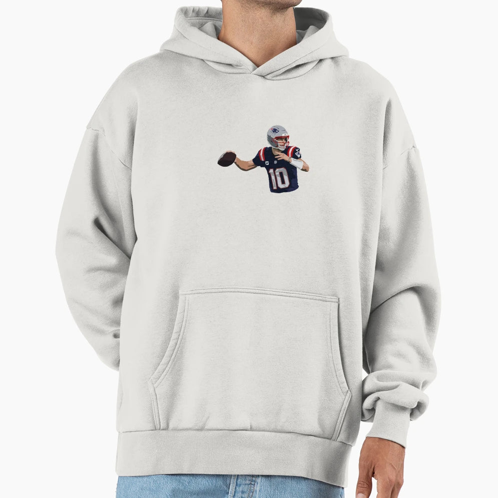 Drake Maye Hoodie - Custom Art Print Men Women - T-Shirt, Sweatshirt, Hoodie