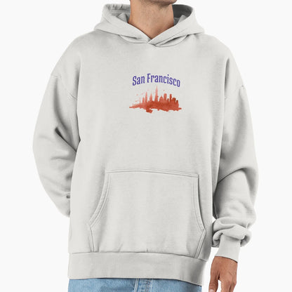 San Francisco Cityscape Hoodie - Fun Novelty Design Men Women - T-Shirt, Sweatshirt, Hoodie