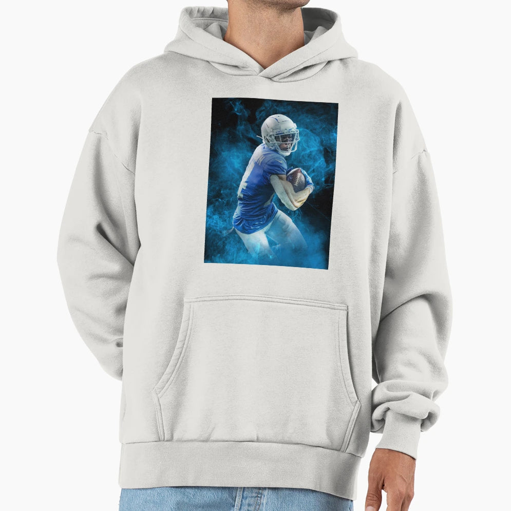 Amon Ra St Brown Detroit Sports Art Hoodie - Fun Novelty Design Unisex - T-Shirt, Sweatshirt, Hoodie