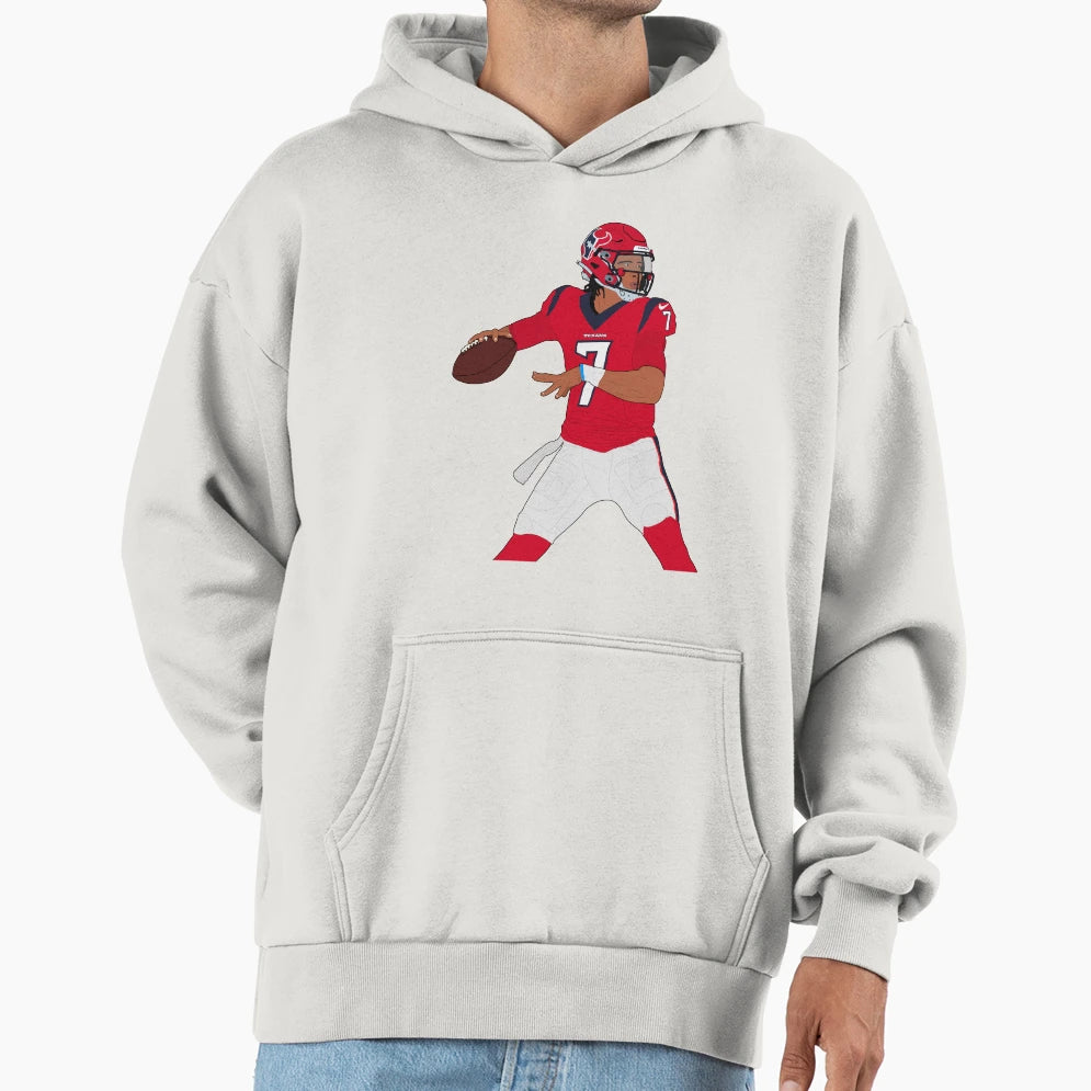 Cj Stroud Texans Red Hoodie - Streetwear Style Unisex - T-Shirt, Sweatshirt, Hoodie
