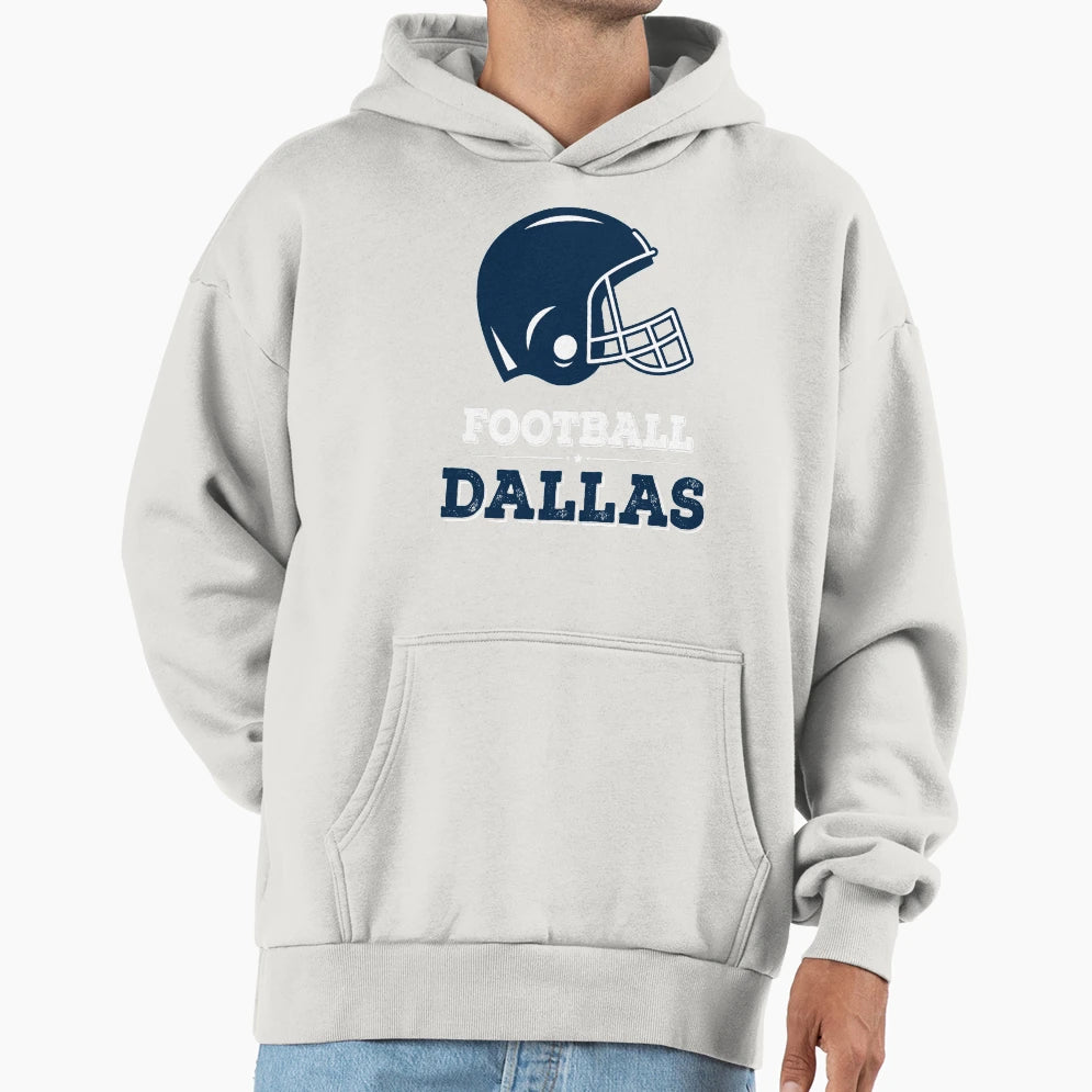Dallas Football Hoodie - Minimalist Print for Adults - T-Shirt, Sweatshirt, Hoodie