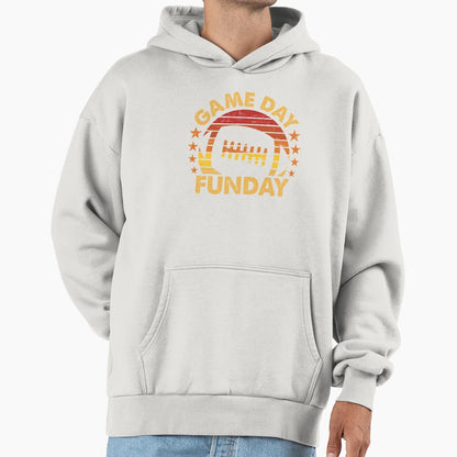 Game Day Fun Day Football Sunset Hoodie - Fun Novelty Design Men Women - T-Shirt, Sweatshirt, Hoodie