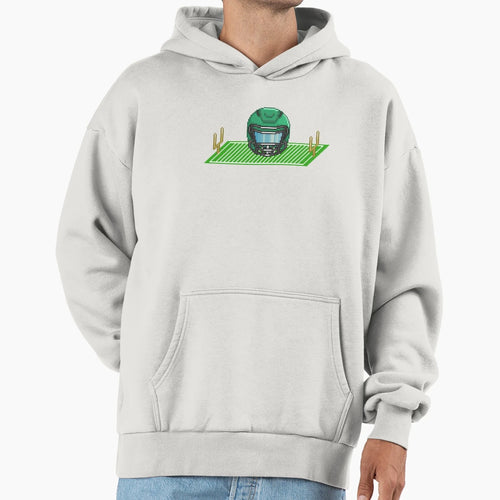 Field Helmet Dark Green 2 Hoodie - Trendy Graphic Unisex - T-Shirt, Sweatshirt, Hoodie