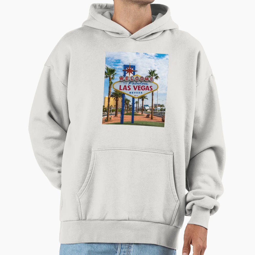 Las Vegas Nevada Iconic Welcome To Hoodie - Novelty Apparel Men Women - T-Shirt, Sweatshirt, Hoodie