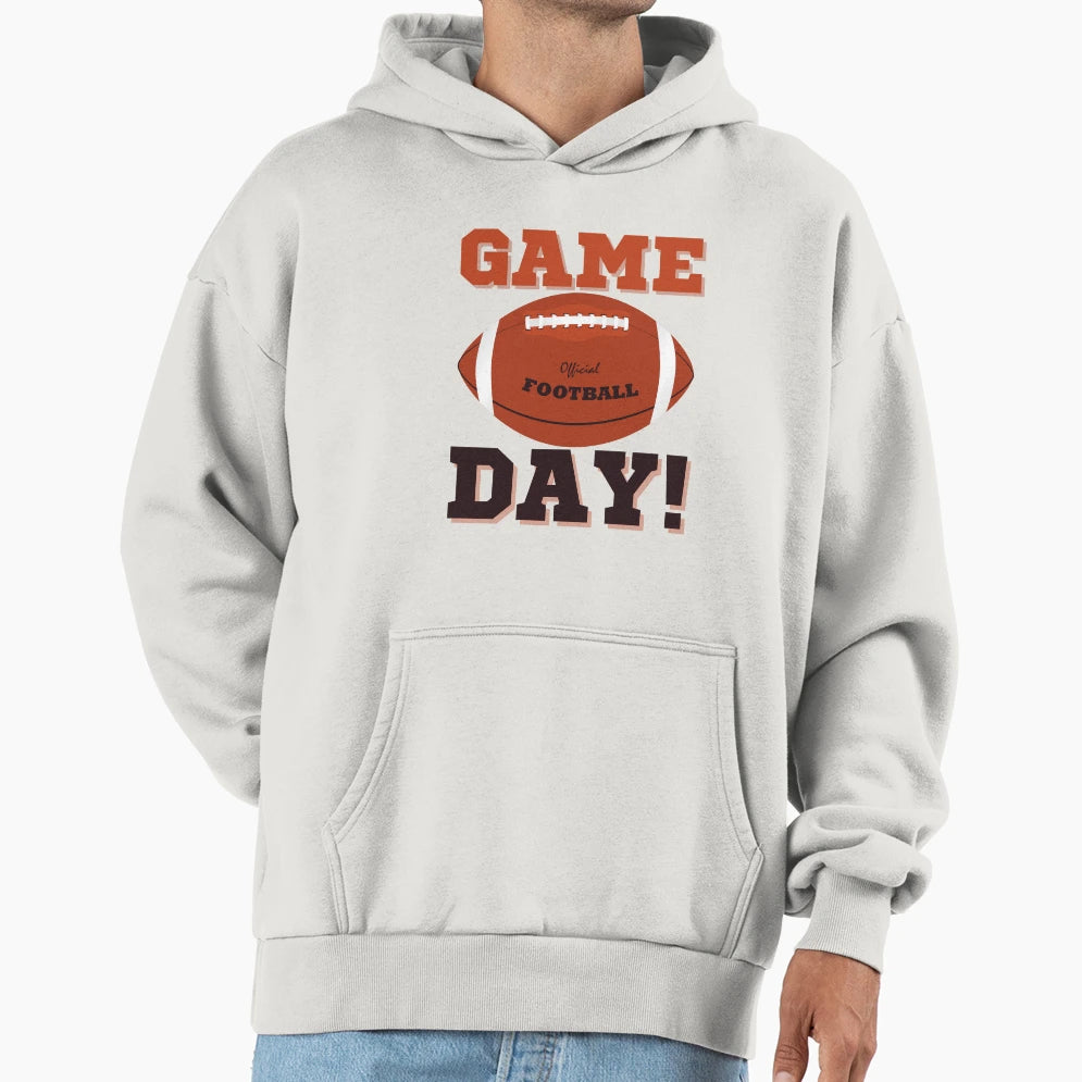 Game Day Football Season Funny Hoodie - Casual Everyday Wear Men Women - T-Shirt, Sweatshirt, Hoodie