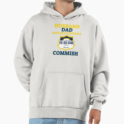 Husband Dad Fantasy Football Commish Hoodie - Streetwear Style Men Women - T-Shirt, Sweatshirt, Hoodie