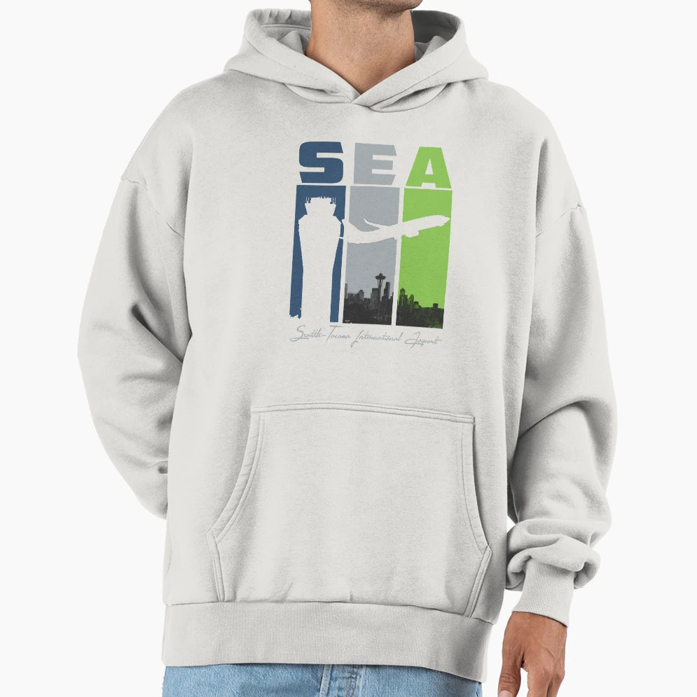 Sea Seattle Tacoma International Hoodie - Unique Graphic for Adults - T-Shirt, Sweatshirt, Hoodie