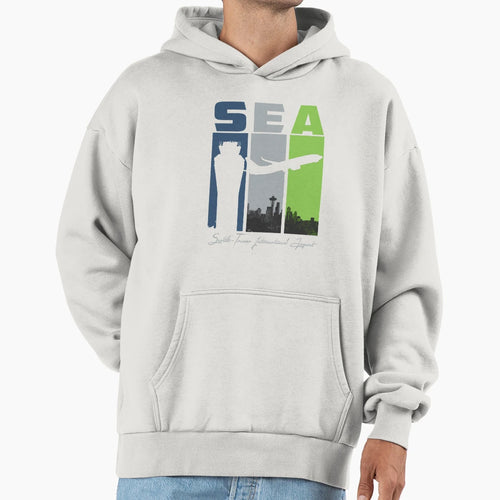 Sea Seattle Tacoma International Hoodie - Unique Graphic for Adults - T-Shirt, Sweatshirt, Hoodie