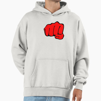 Fist Red Hand Blow Icon Hoodie - Casual Everyday Wear Unisex - T-Shirt, Sweatshirt, Hoodie
