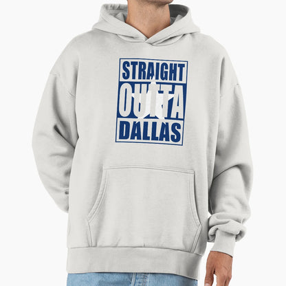 Straight Outta Dallas Flag Hoodie - Graphic Print Men Women - T-Shirt, Sweatshirt, Hoodie