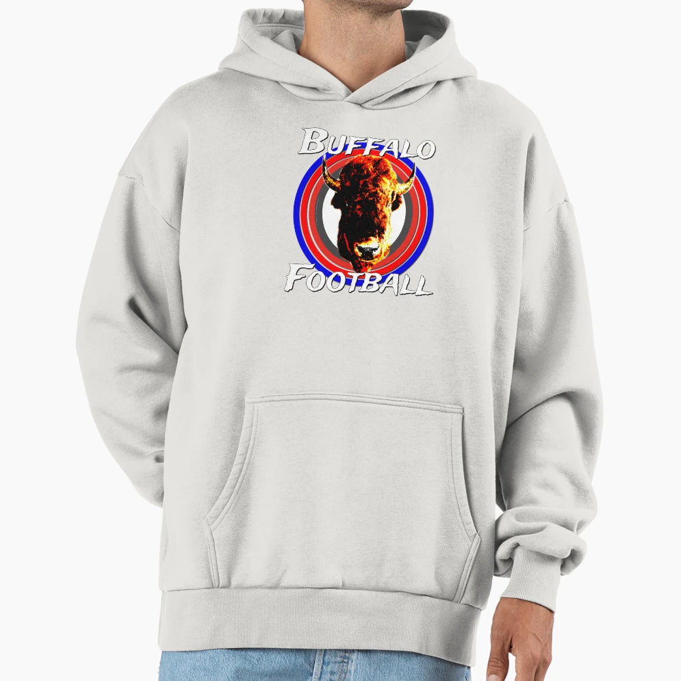 Buffalo Football Bison Buffalo Head Hoodie - Streetwear Style Men Women - T-Shirt, Sweatshirt, Hoodie