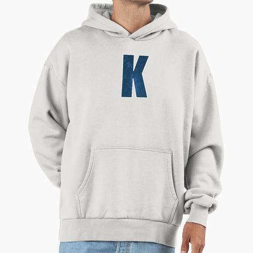 Letter K Stars Sky Monogram Art Hoodie - Casual Everyday Wear for Adults - T-Shirt, Sweatshirt, Hoodie