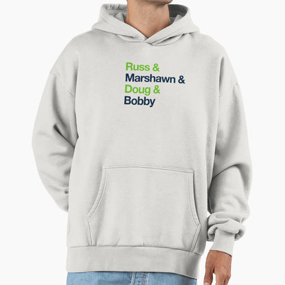Seattle Superbowl Legends Hoodie - Novelty Apparel for Adults - T-Shirt, Sweatshirt, Hoodie