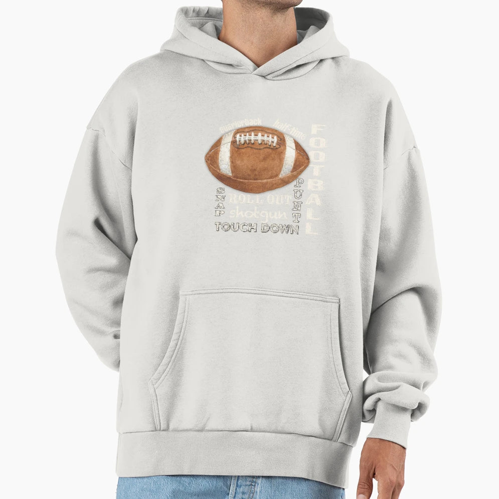 Football Art 2 Hoodie - Graphic Print for Adults - T-Shirt, Sweatshirt, Hoodie