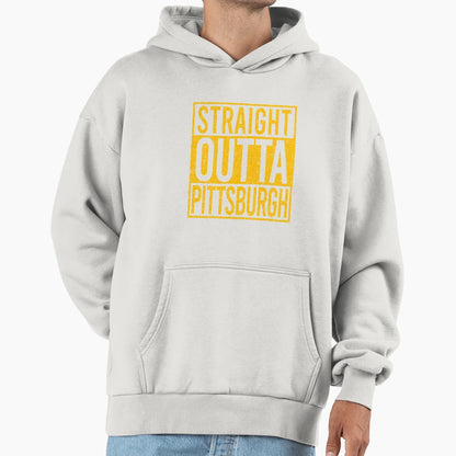 Straight Outta Pittsburgh Steelers Hoodie - Custom Art Print for Adults - T-Shirt, Sweatshirt, Hoodie