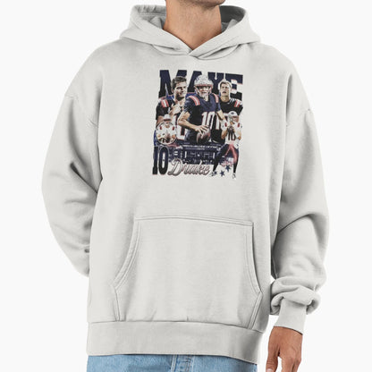 Drake Maye New England Bootleg 90S Hoodie - Novelty Apparel Unisex - T-Shirt, Sweatshirt, Hoodie