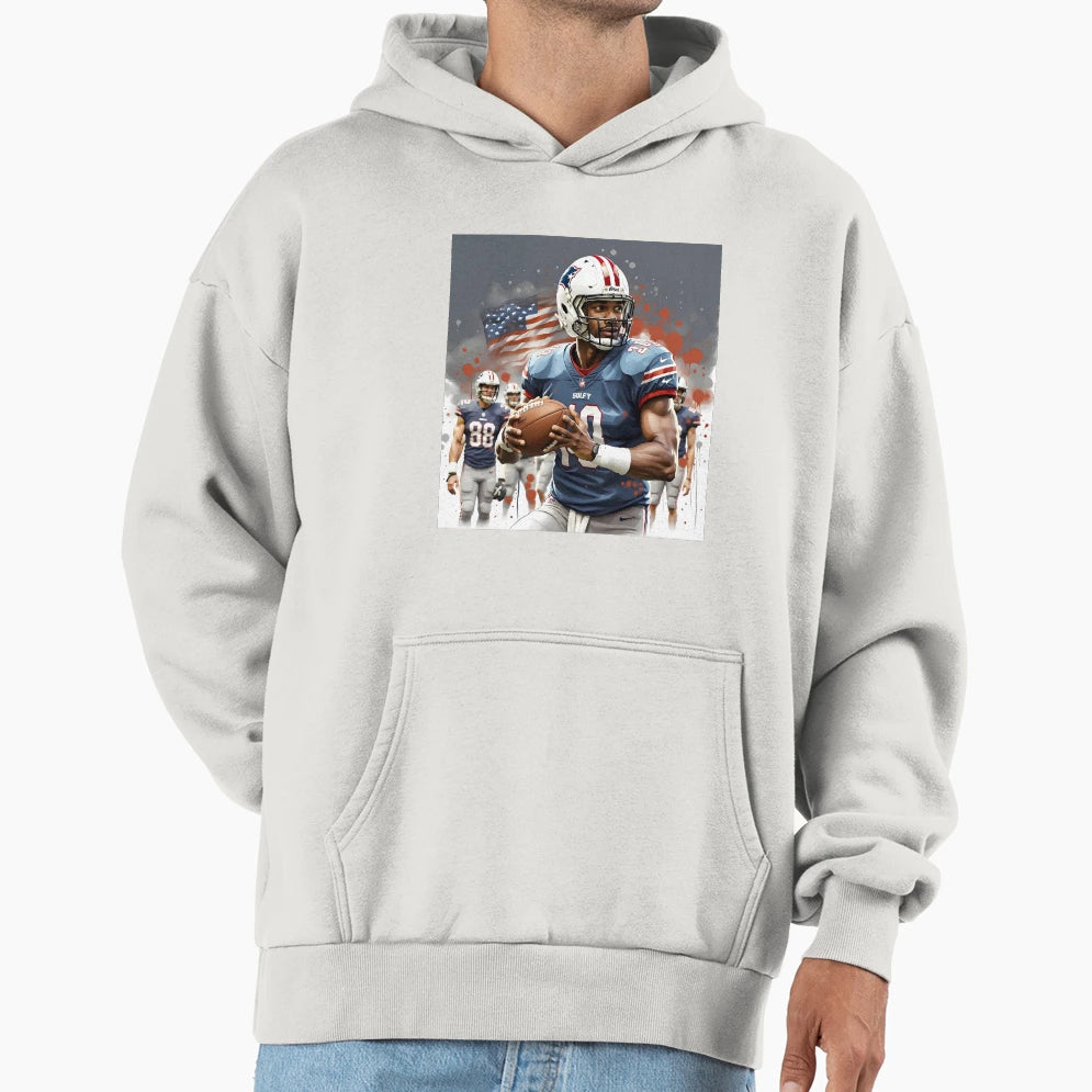 American Football Game Day Soccer Hoodie - Trendy Graphic Men Women - T-Shirt, Sweatshirt, Hoodie