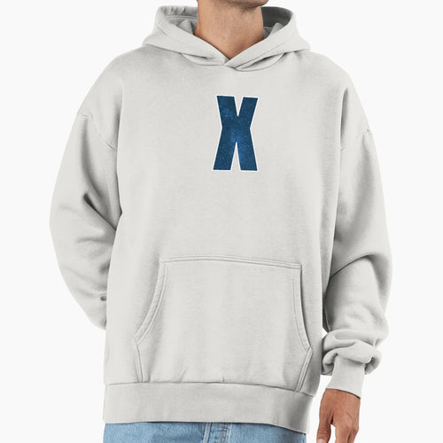 Letter X Stars Sky Monogram Art Hoodie - Novelty Apparel Unisex - T-Shirt, Sweatshirt, Hoodie