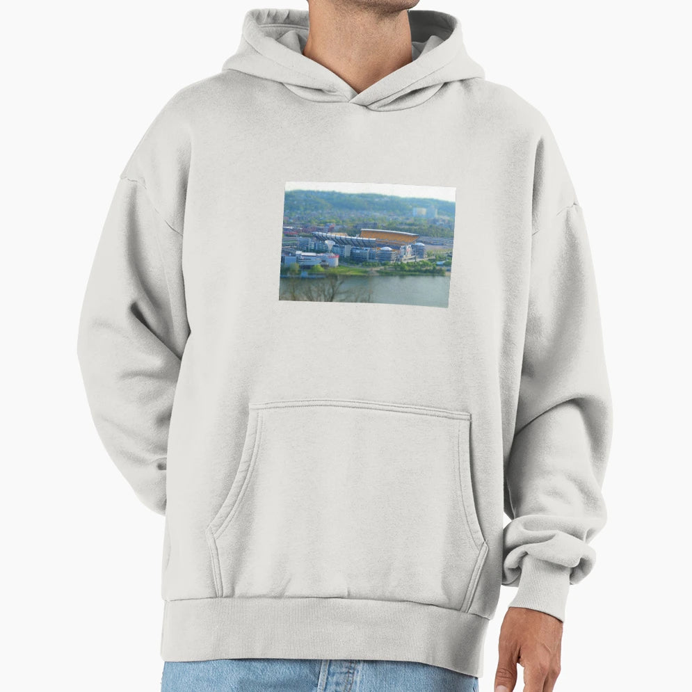 Heinz Field Pittsburgh Trompe Loeil Hoodie - Casual Everyday Wear Men Women - T-Shirt, Sweatshirt, Hoodie