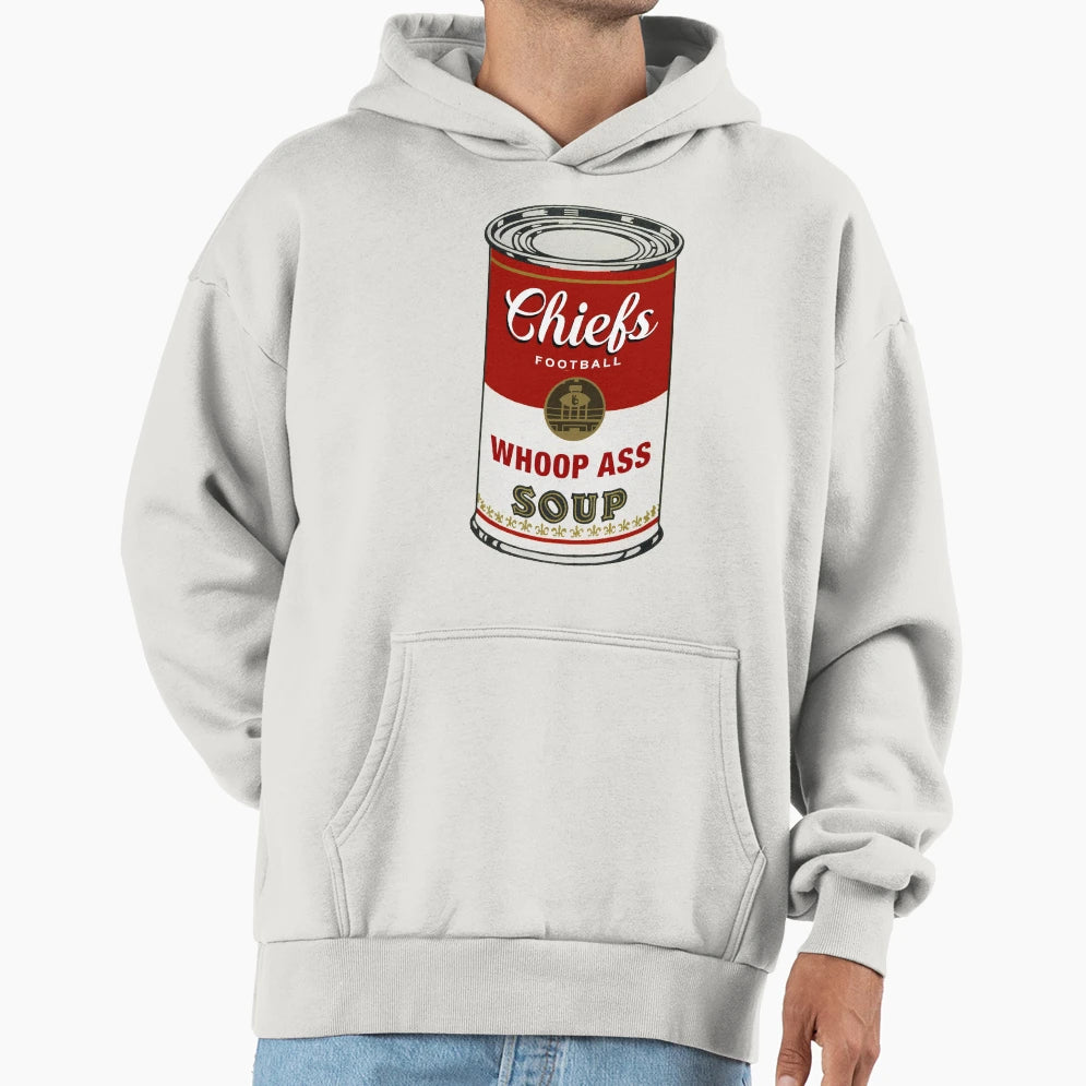 Funny Kansas City Football Soup Hoodie - Novelty Apparel Men Women - T-Shirt, Sweatshirt, Hoodie