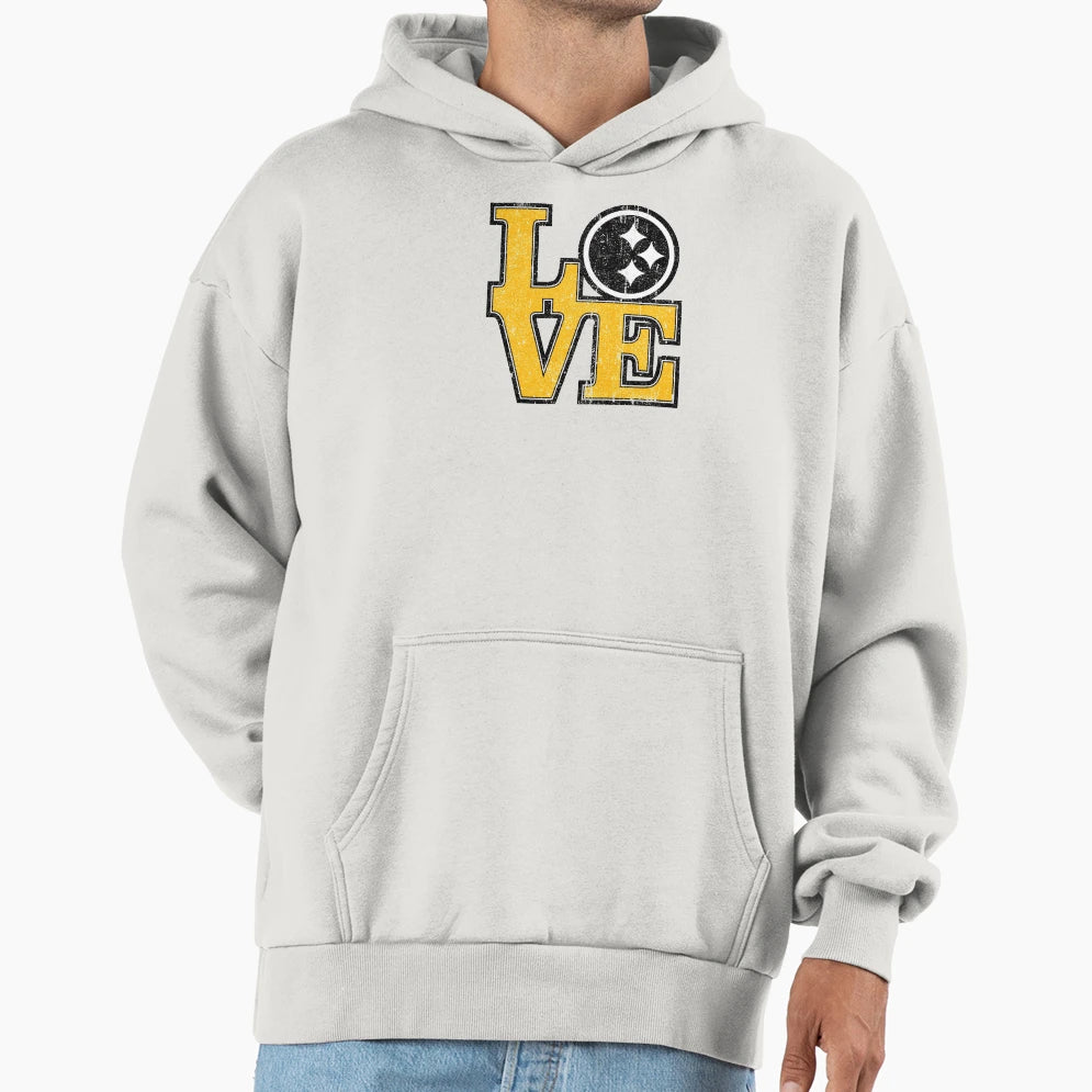 Love Pittsburgh Hoodie - Minimalist Print for Adults - T-Shirt, Sweatshirt, Hoodie